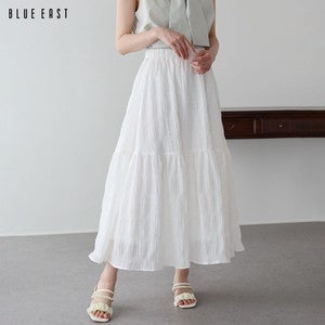 Skirt Dot Jacquard Tiered Skirt