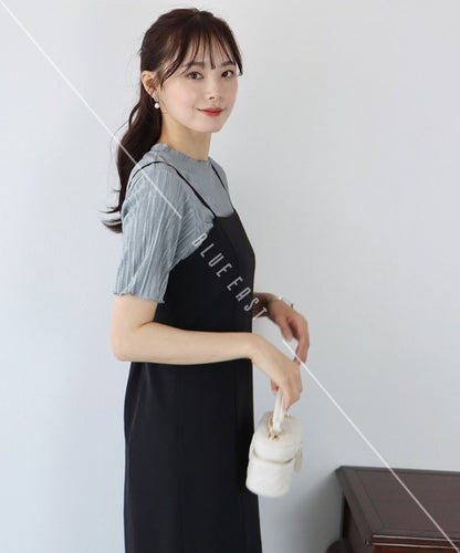 T-shirt Random Pleats Mellow Short-Sleeved Blouse Short Sleeve Cut-and-sew
