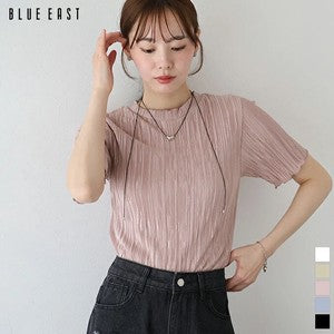 T-shirt Random Pleats Mellow Short-Sleeved Blouse Short Sleeve Cut-and-sew
