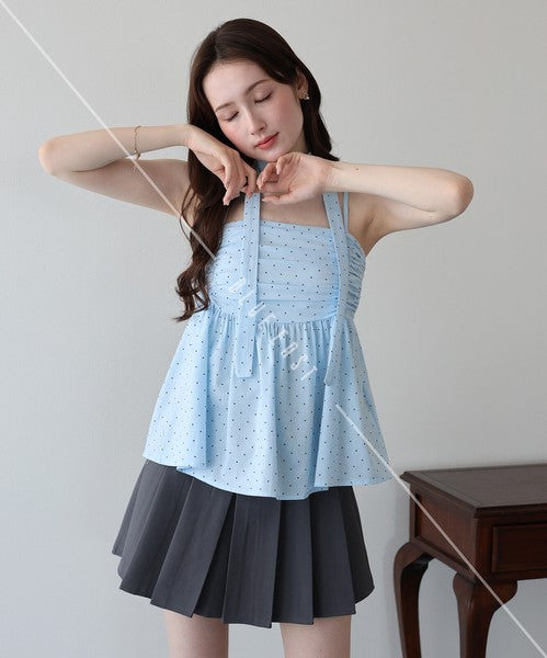 Button Shirt/Blouse Ladies fashion Peplum Tiered