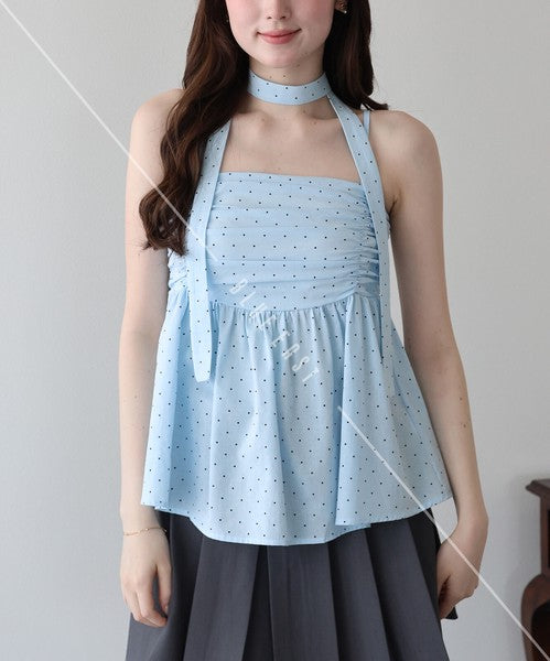 Button Shirt/Blouse Ladies fashion Peplum Tiered