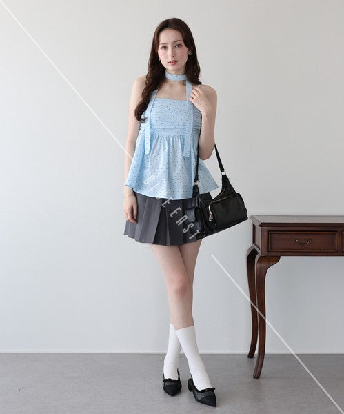 Button Shirt/Blouse Ladies fashion Peplum Tiered