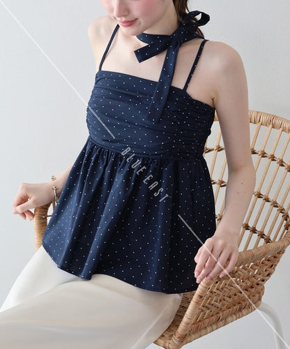 Button Shirt/Blouse Ladies fashion Peplum Tiered