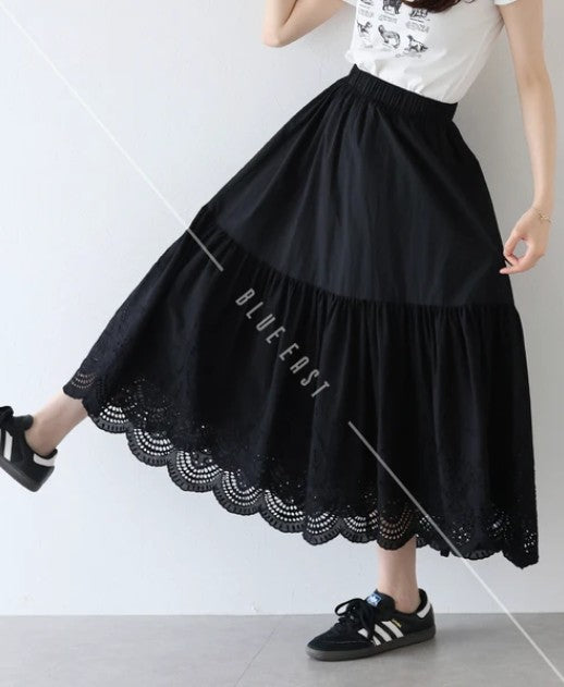 Skirt Tiered Skirt Cotton