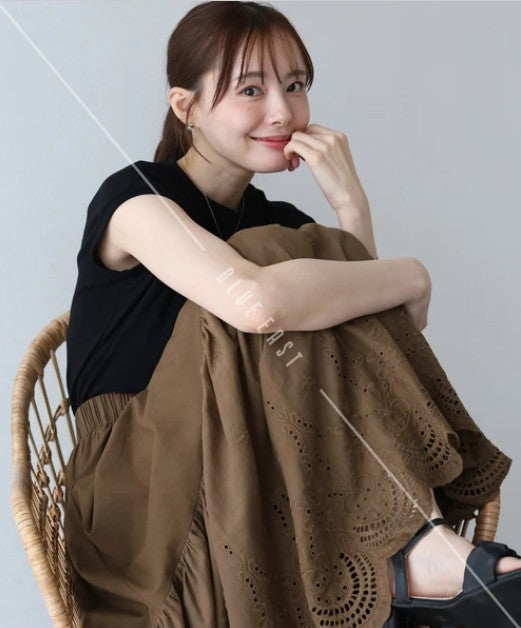 Skirt Tiered Skirt Cotton