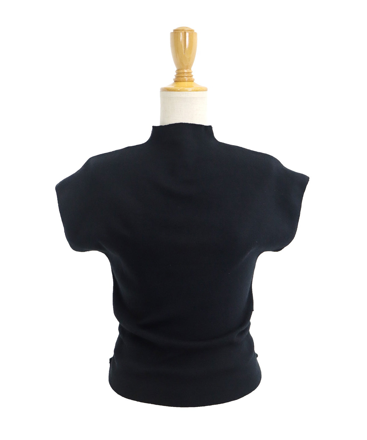【Sale ended】Tuck-Detail French-Sleeve Knit Top