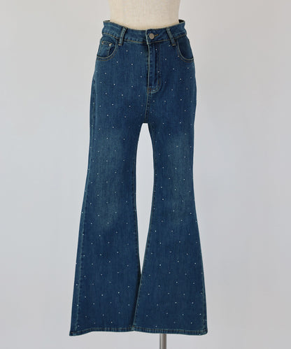 [2026 New Arrival] Rhinestone-Embellished Flared Jeans