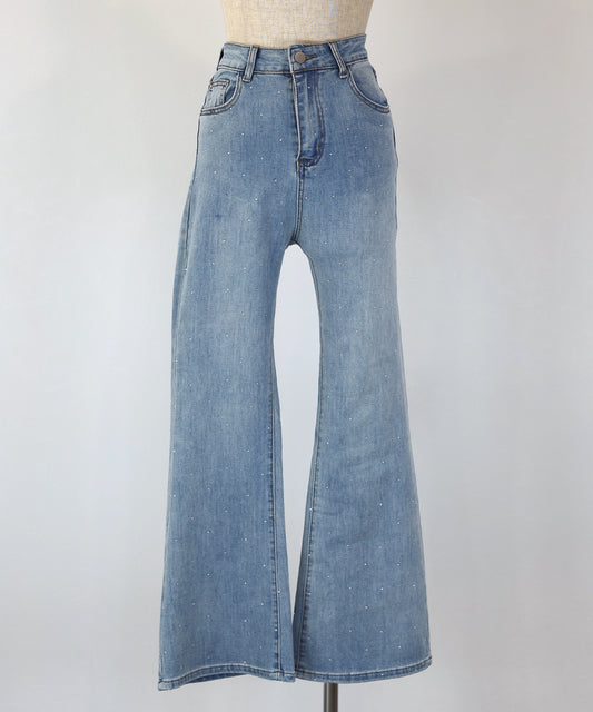 [2026 New Arrival] Rhinestone-Embellished Flared Jeans