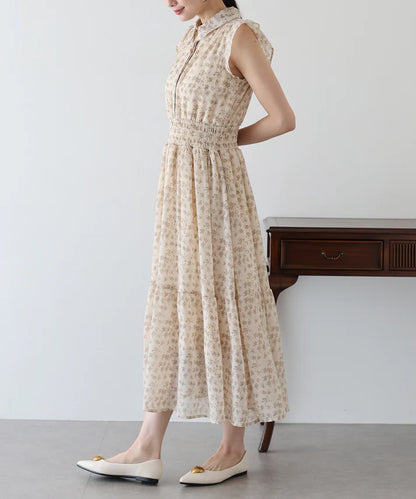 Casual Dress Ladies fashion Ruffle Dress Printed